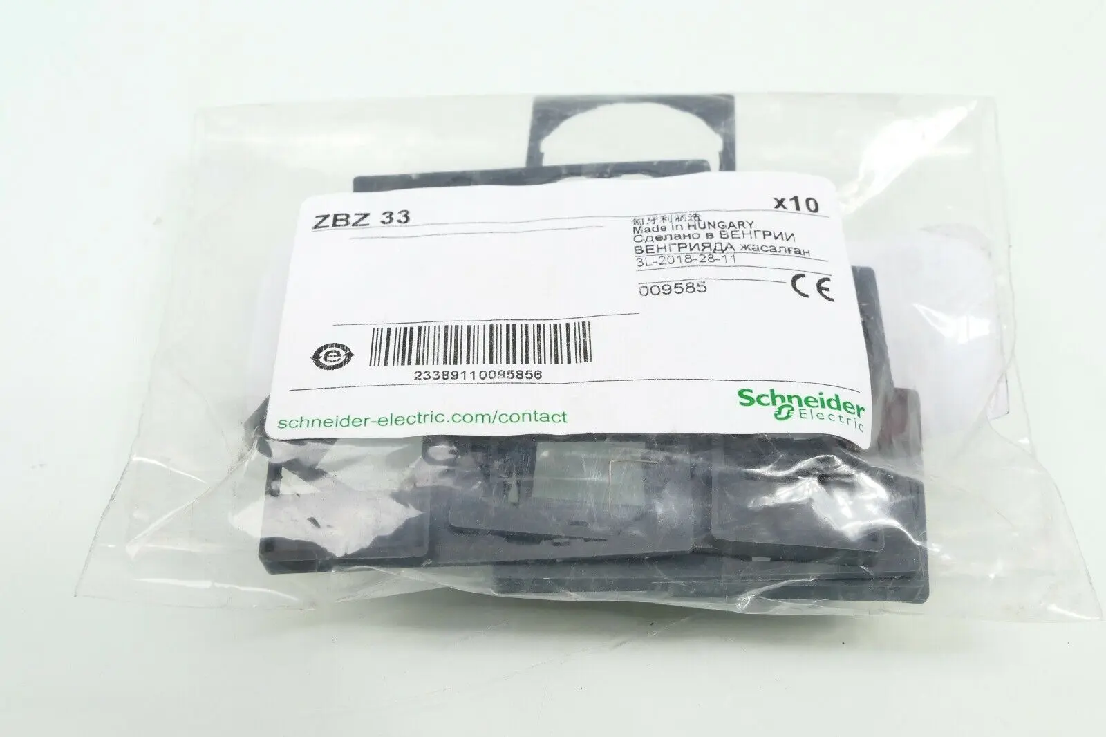 10x Schneider Electric ZBZ 33 Schildträger ZBZ33 | 009585