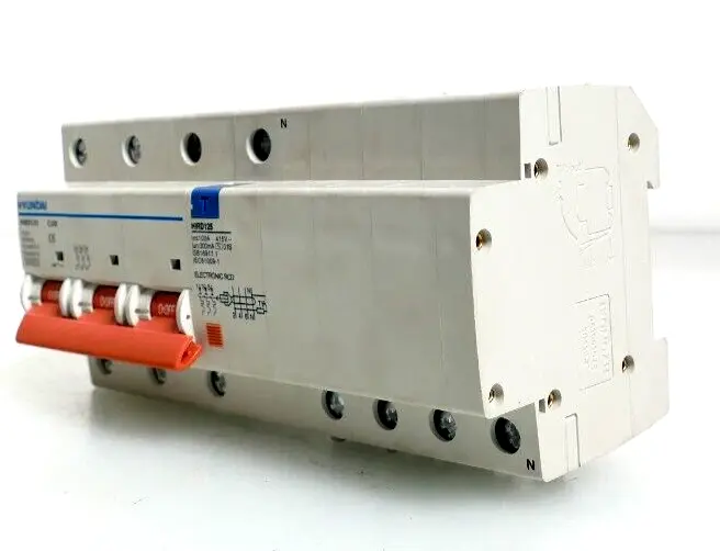 Produktfoto 1 von Hyundai HiBD125 C100 Circuit Breaker 415V | HiRD125 | 100A 300mA
