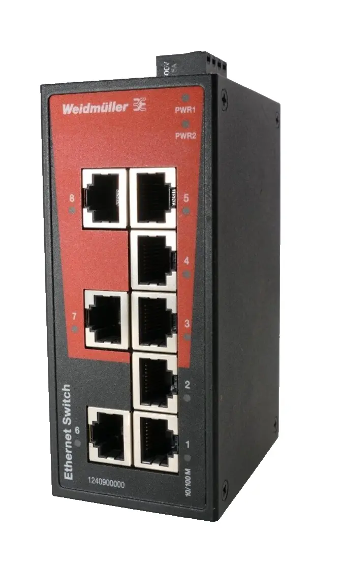 Produktfoto 1 von Weidmüller Ethernet Switch IE-SW-BL08-8TX | Rev. 1.1 | 1240900000
