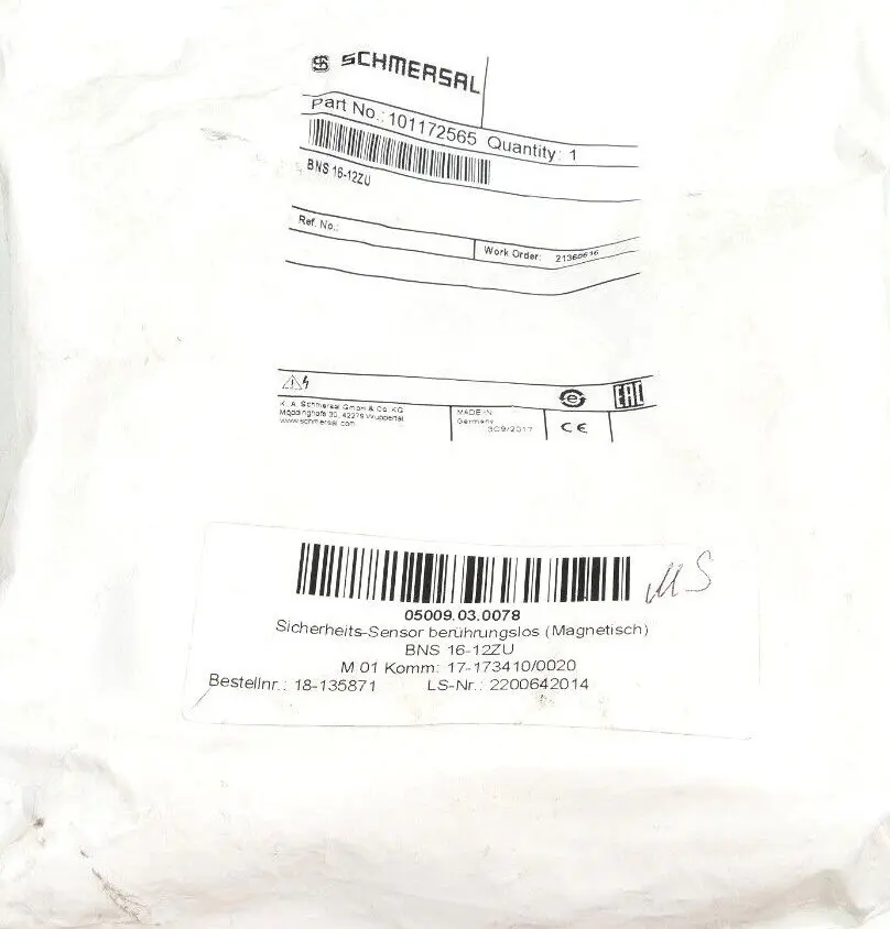 Produktfoto 1 von Schmersal Sicherheitsschalter BNS 16-12ZU | 101172565
