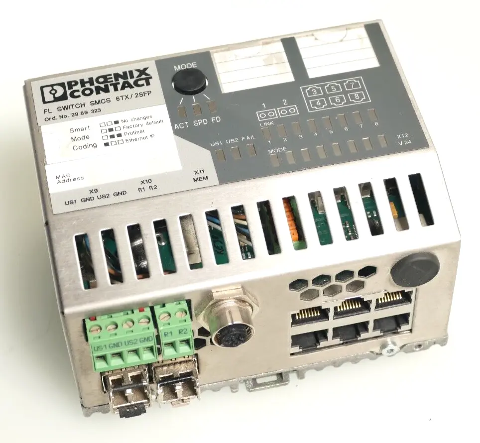 Phoenix Contact 29 89 32 3 | FL SWITCHSMCS 6TX/2SFP | HW:05 | 2989323