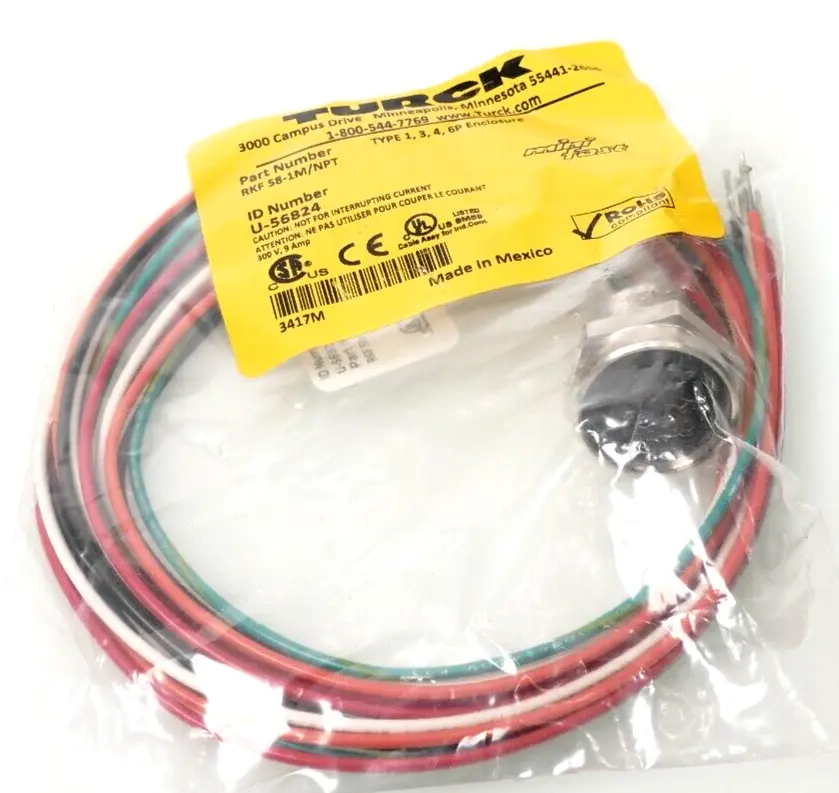 Produktfoto 1 von Turck Steckverbinder RKF 58-1M/NPT | U-56824