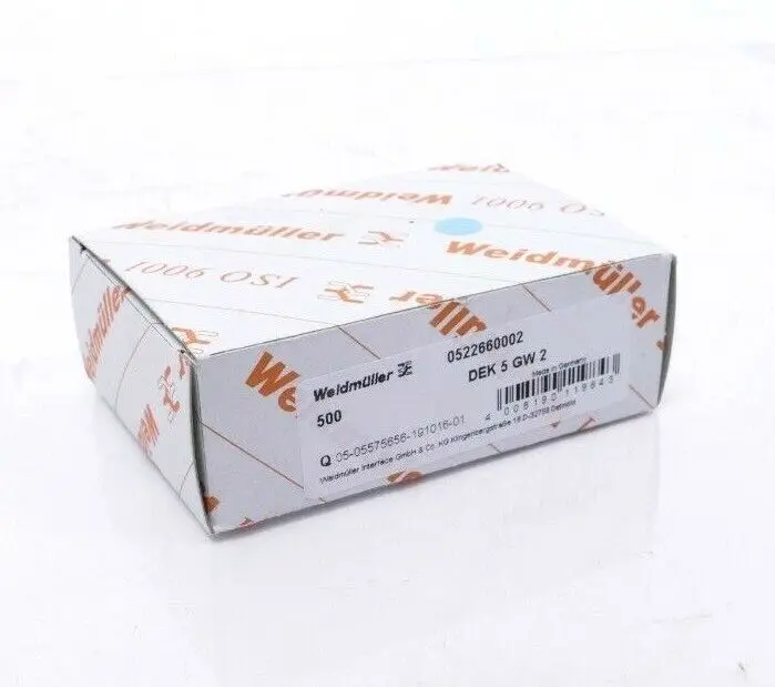 Produktfoto 1 von 500x Weidmüller Klemmenmarkierung DEK 5 GW 2 | 0522660002