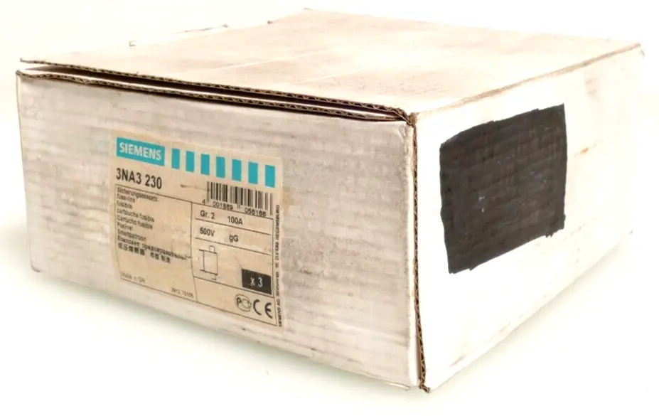 Produktfoto 1 von 3x Siemens 3NA3 230 Sicherungseinsatz 3NA3230 | GR.2 100A 500V