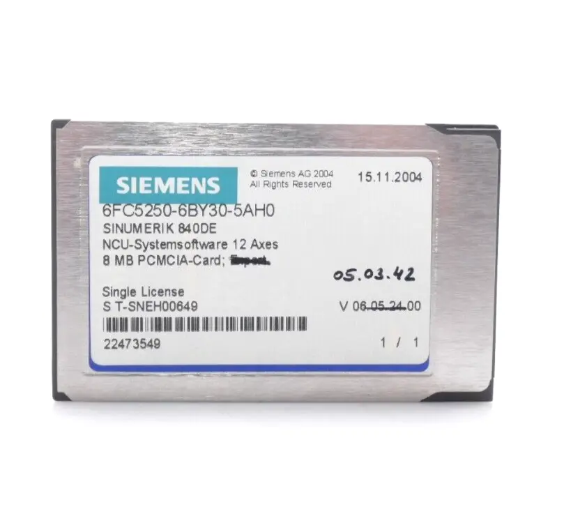 Produktfoto 1 von Siemens Sinumerik 840D PCMCIA-Card | V:05.03.42 | 6FC5250-6BY30-5AH0