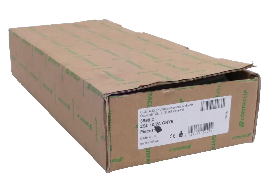 Produktfoto 1 von 27x Contaclip 3598.2 Schutzleiterklemme ZSL 10/2A GNYE