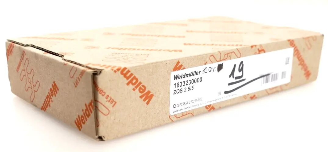 Produktfoto 1 von 19x Weidmüller Querverbinder ZQS 2.5/5 | 1633230000