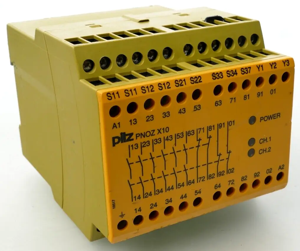 Produktfoto 1 von Pilz Sicherheitsrelais PNOZ X10 24VAC 6n/o 4n/c 3LED | 774700
