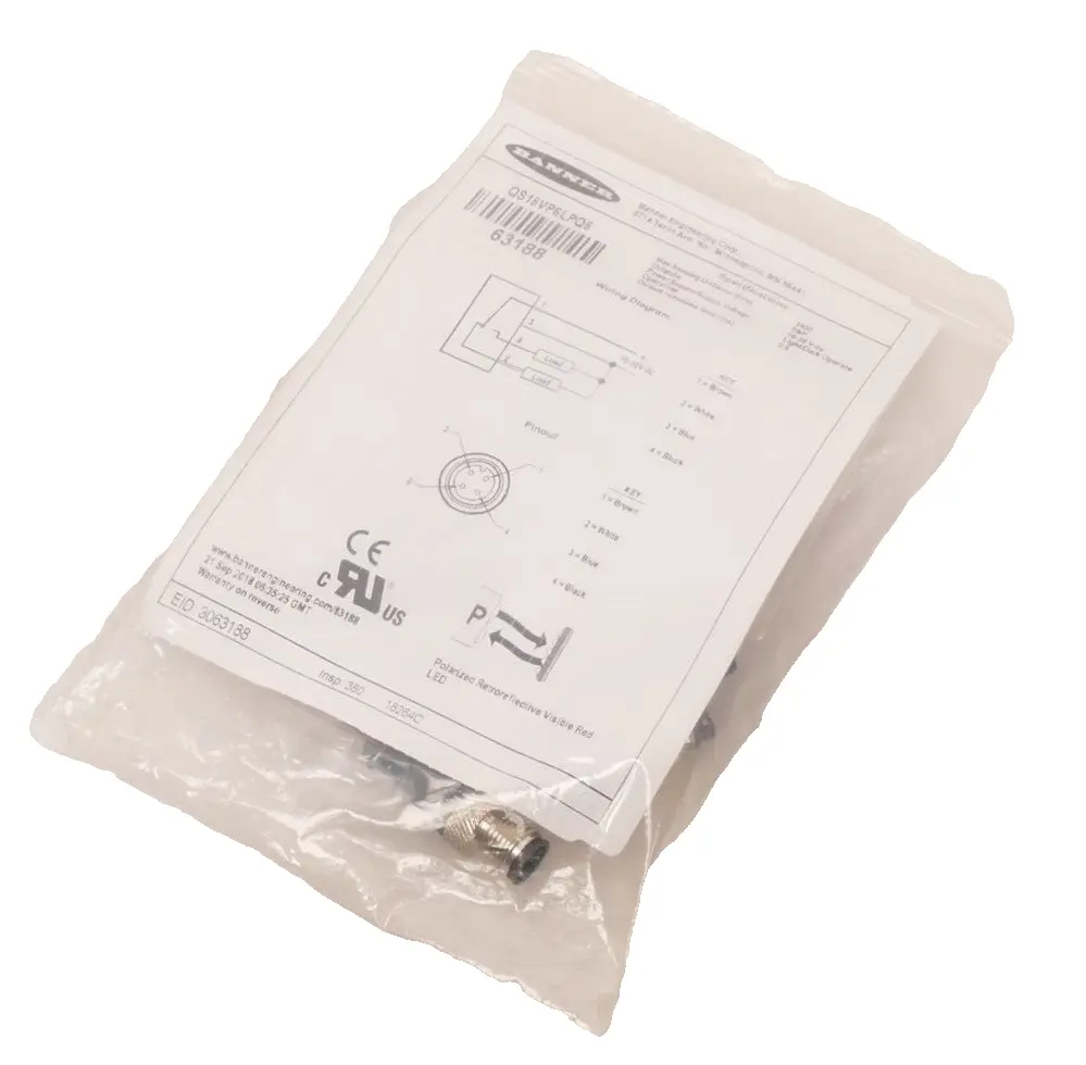 Produktfoto 1 von Banner Optischer Sensor 3063188 | QS18VP6LPQ5
