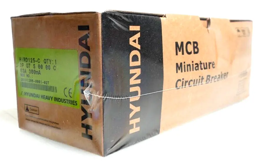 Produktfoto 1 von Hyundai HiRD125-C Miniature Circuit Breaker 3P G7 S 00 00 C | 63A 300mA