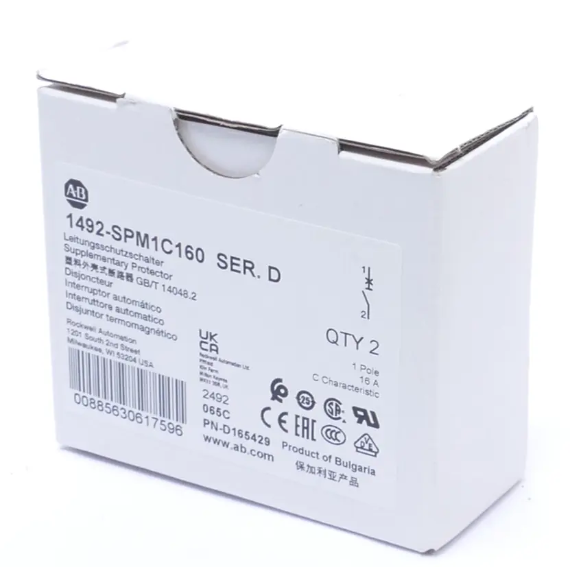 Produktfoto 1 von 2x Allen-Bradley Leitungsschutzschalter | Ser. D | 1492-SPM1C160