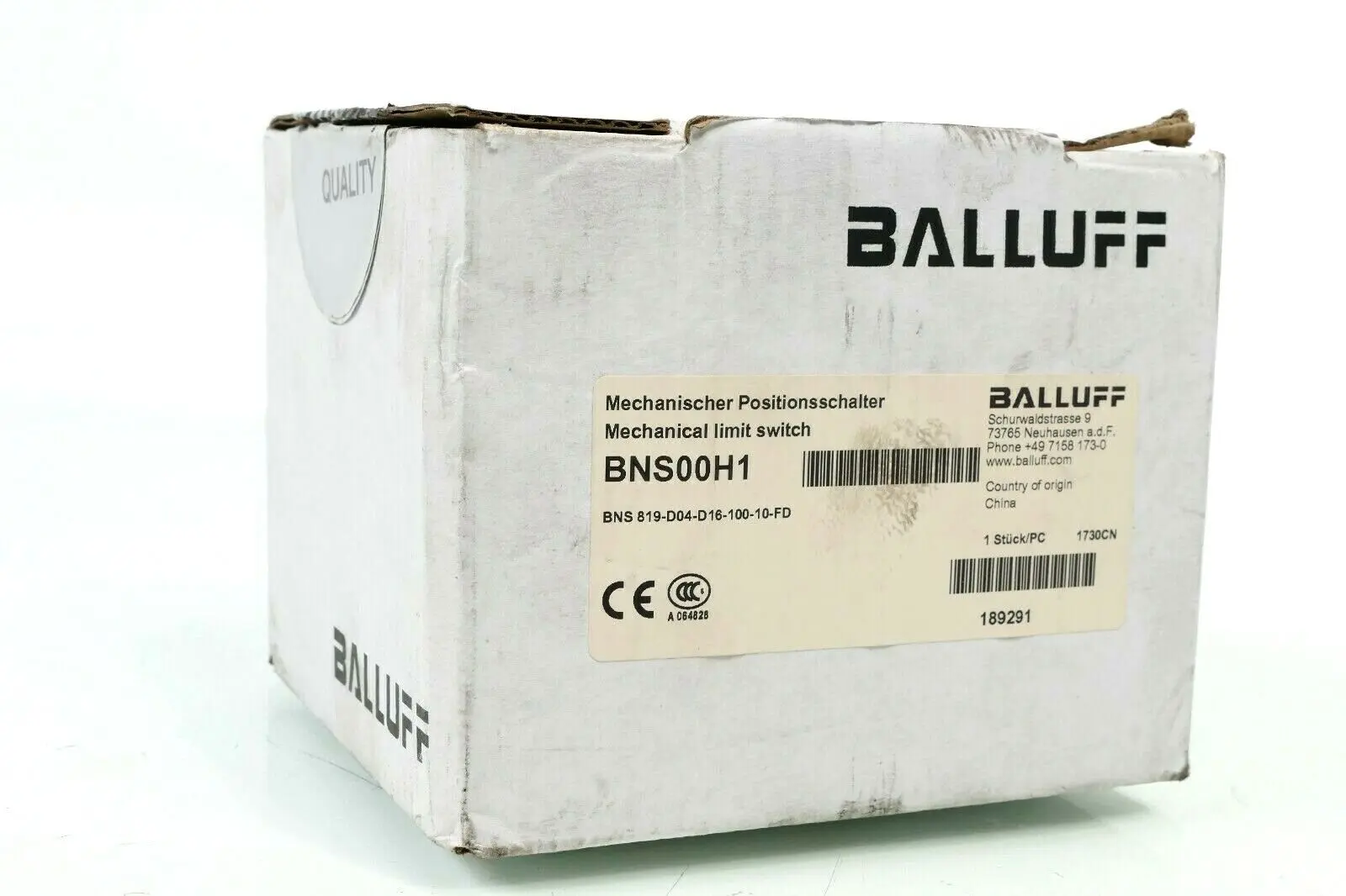 Produktfoto 1 von Balluff Reihenpositionsschalter BNS 819-D04-D16-100-10-FD | BNS00H1