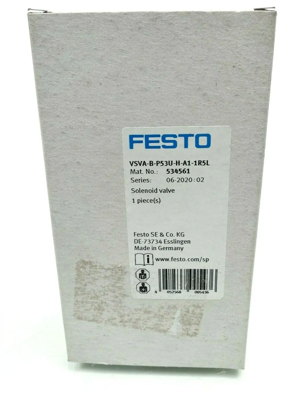 Produktfoto 1 von Festo Magnetventil VSVA-B-P53U-H-A1-1R5L | 534561