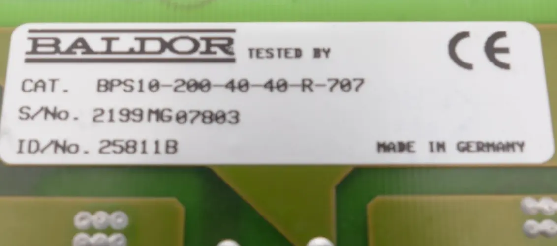 Produktfoto 1 von Baldor ASR BPS 10 Modul BPS10-200-40-40-RR-707 | 25811B