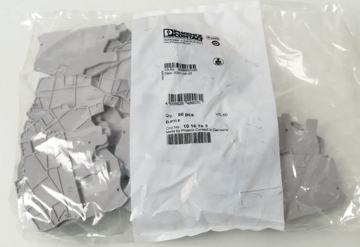 Produktfoto 1 von 50x Phoenix Contact  Abschlussdeckel 10 16 70 3 | D-PTI 6 | 1016703