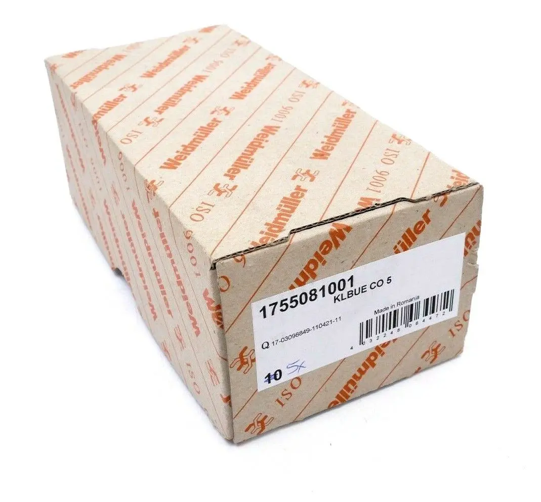 Produktfoto 1 von 5x Weidmüller Klemmbügel Stahl KLBUE CO 5 | 1755081001