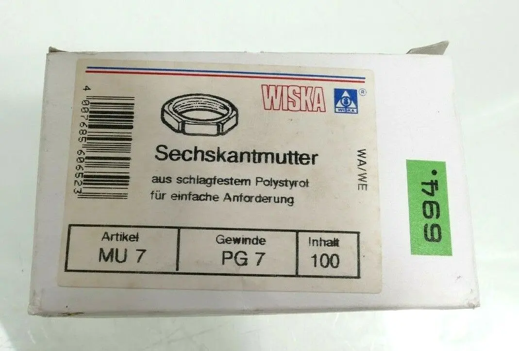 Produktfoto 1 von WISKA 6-KT-Muttern Gewinde PG7