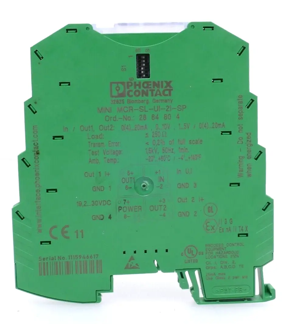 Produktfoto 1 von Phoenix Contact Signalverdoppler Mini 28 64 80 4 | MCR-SL-UI-2I-SP | 2864804