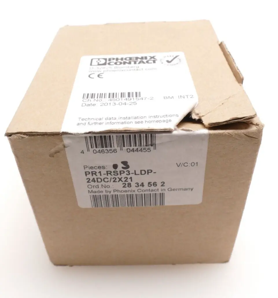 Produktfoto 1 von 3x Phoenix Contact Relaismodul 28 34 56 2 | PR1-RSP3-LDP-24DC/2X21 | 2834562