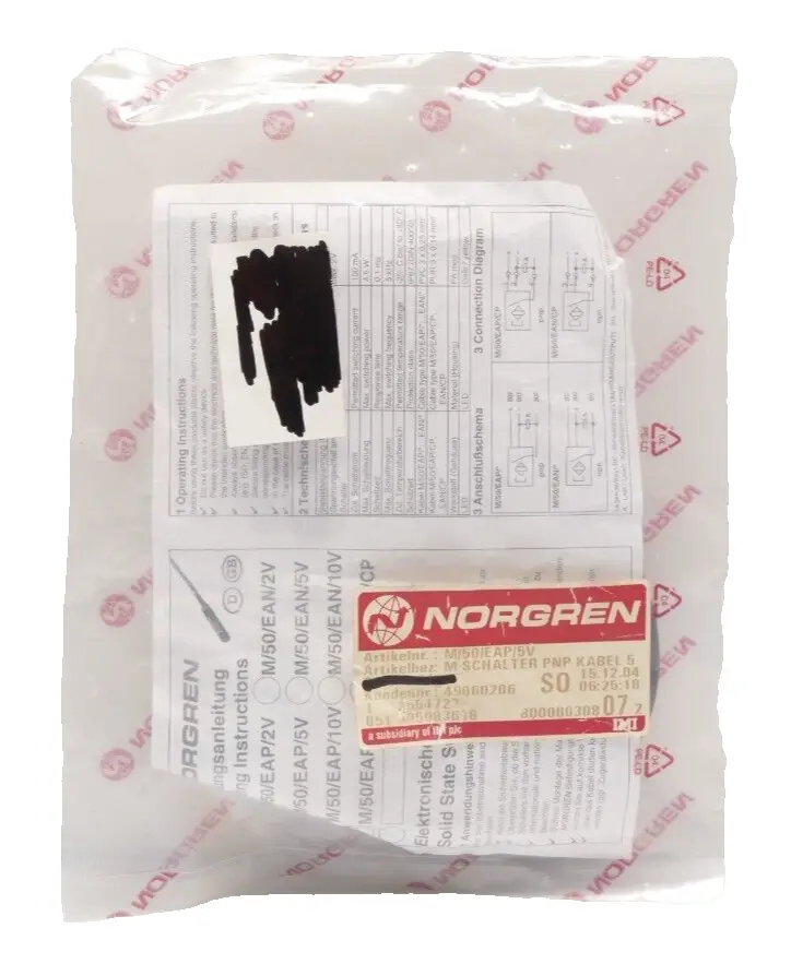 Produktfoto 1 von Norgren Induktiver Magnetschalter 5 m | M50/EAP/5V