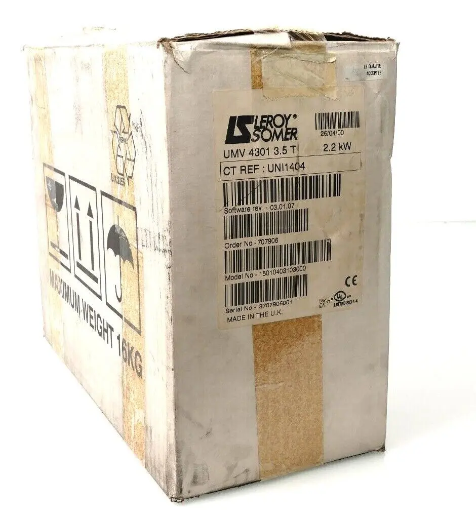 Produktfoto 1 von LEROY SOMER | UMV 4301 3.5 T | 3 PH 0-380/480 | 2.2kW Unidrive UNI1404