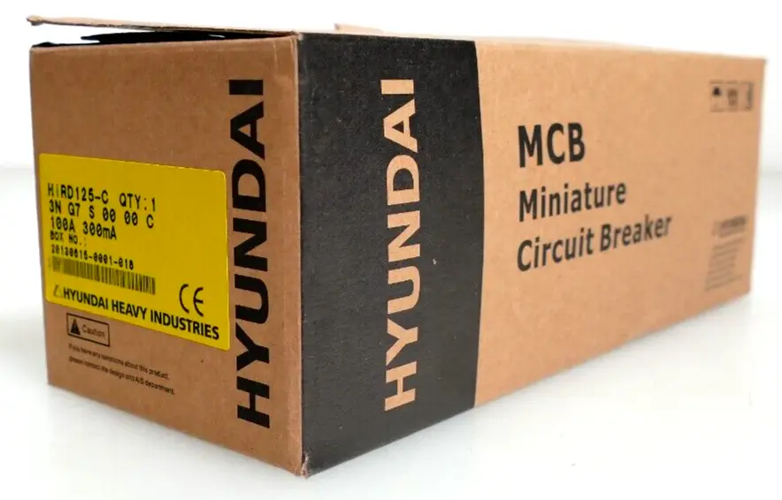 Produktfoto 1 von Hyundai HiRD125-C Miniature Circuit Breaker 3N G7 S 00 00 C | 100A 300mA