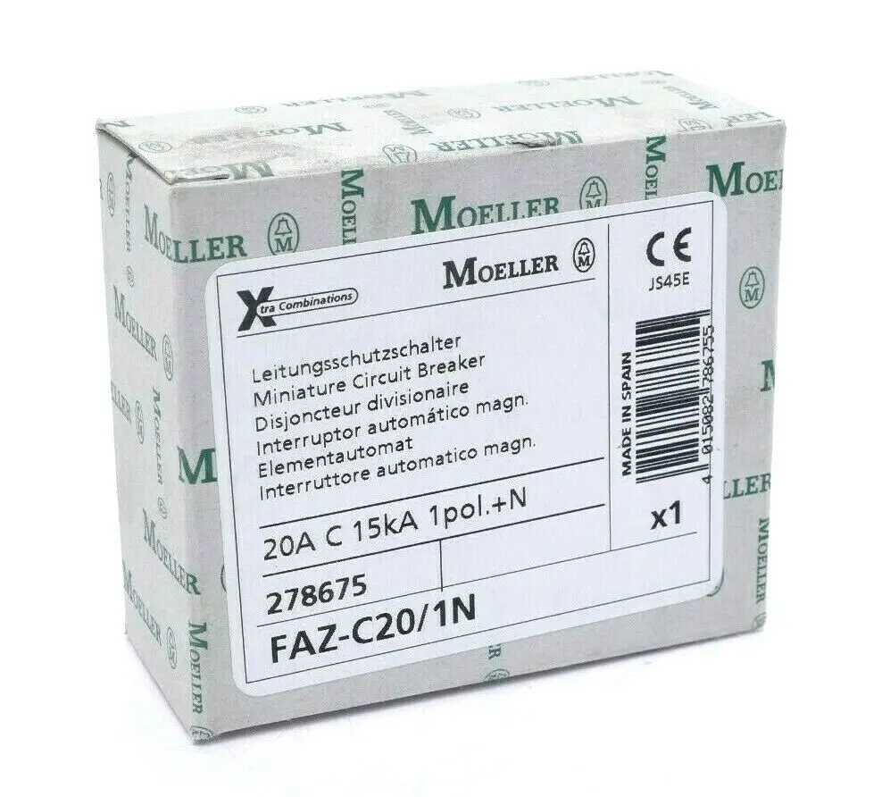 Produktfoto 1 von Moeller LS-Schalter 20A | FAZ-C20/1N | 278675
