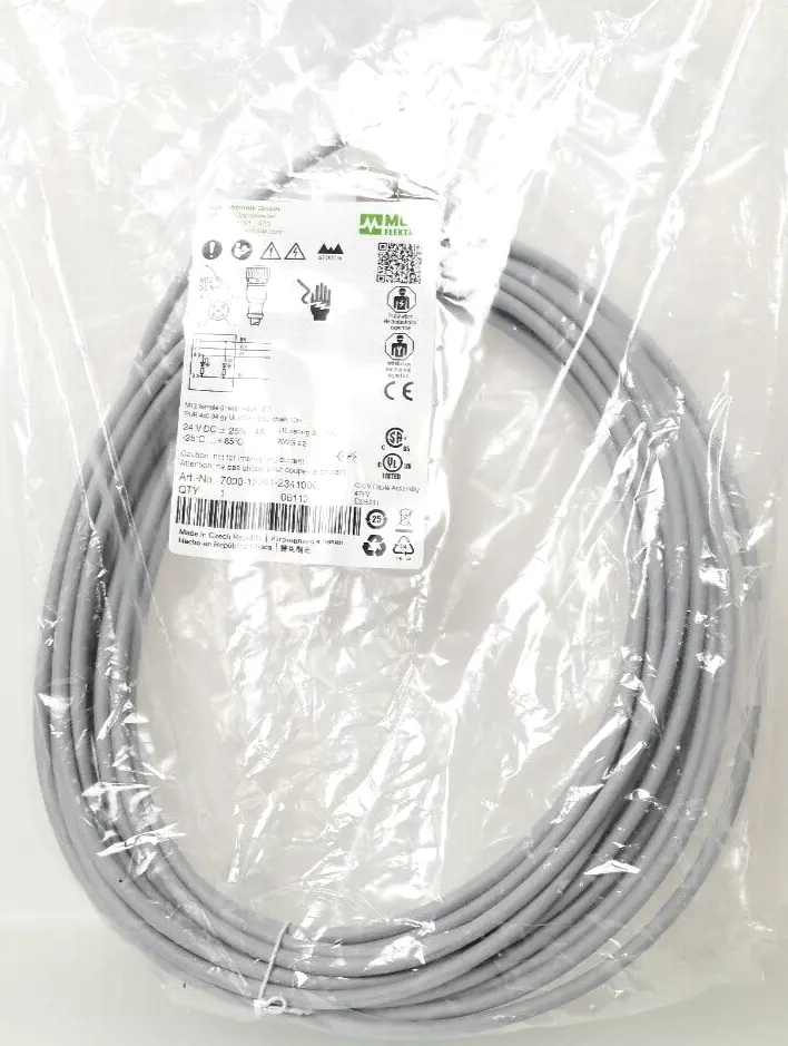 Produktfoto 1 von Murr Elektronik M12 Bu. 0° A-kod. freies Ltg-ende LED Kabel 10m | 7000-12291-2341000