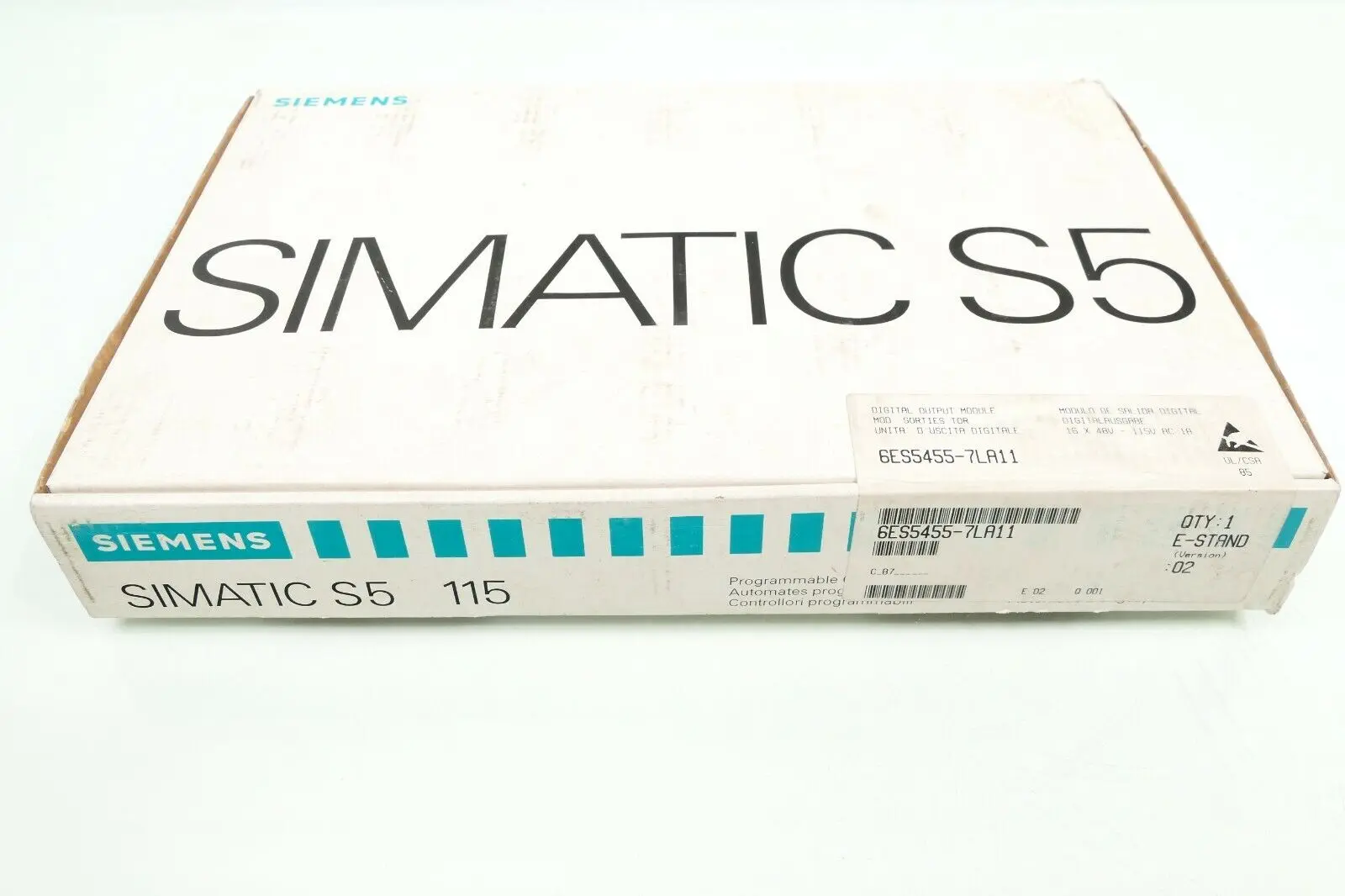 Produktfoto 1 von Siemens SIMATIC S5 Digital OUT 6ES5 455-7LA11 | E:02 | 6ES5455-7LA11