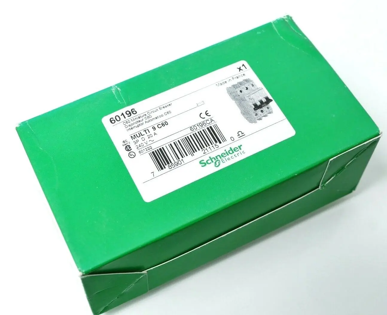 Produktfoto 1 von Schneider Electric MULTI 9 C60 Miniature Circuit Breaker | 60196