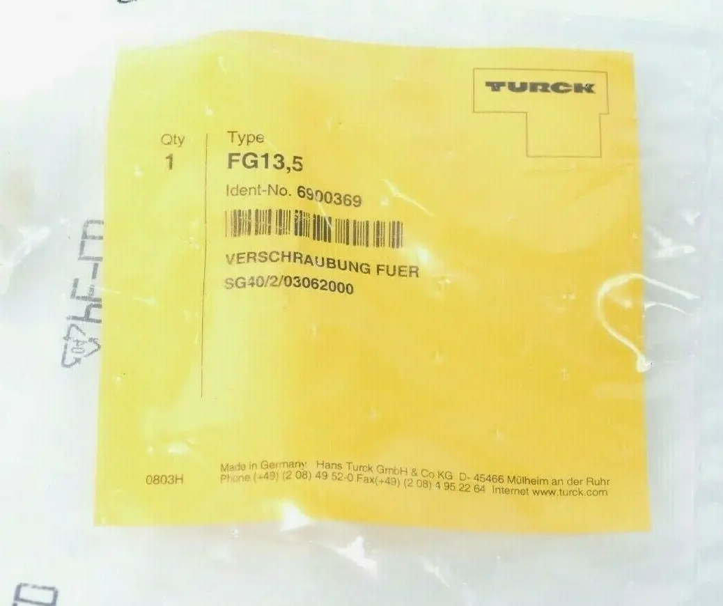 Produktfoto 1 von 10x Turck Verschraubung FG13,5 | 6900369