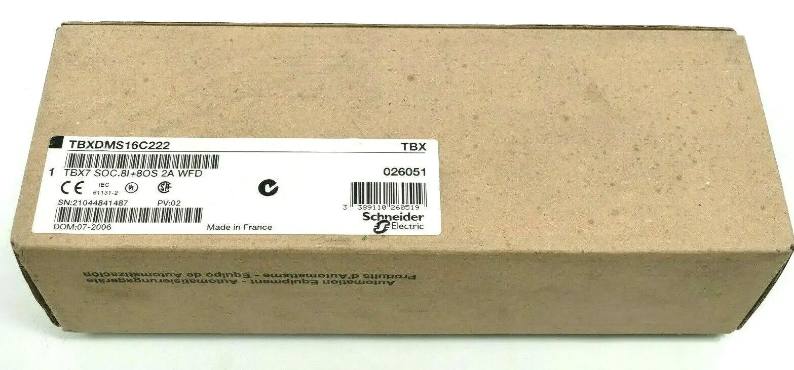 Produktfoto 1 von Schneider TBXDMS16C222 TBX7 SOC.8I + 8OS 2A WFD | PV:02 | 026051