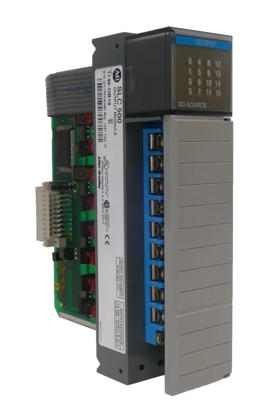 Produktfoto 1 von Allen-Bradley SLC500 Output Module | Ser. D | 1746-OB16