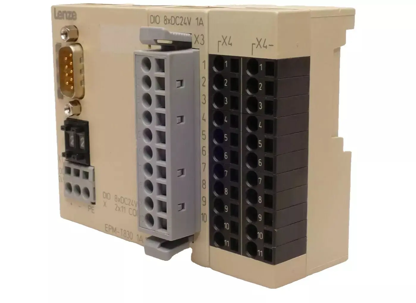 Produktfoto 1 von Lenze EPM-T830 I/O-Modul DIO 8xDC 24V 1A; 2x11pol. | EPM-T830.1A.11 | 00479406