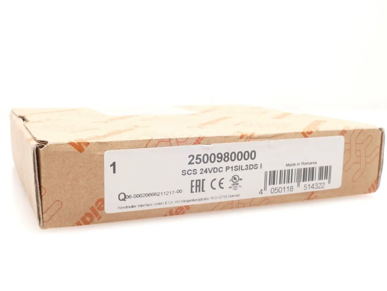 Produktfoto 1 von Weidmüller Sicherheitsrelais SCS 24VDC P1SIL3DS I | 2500980000