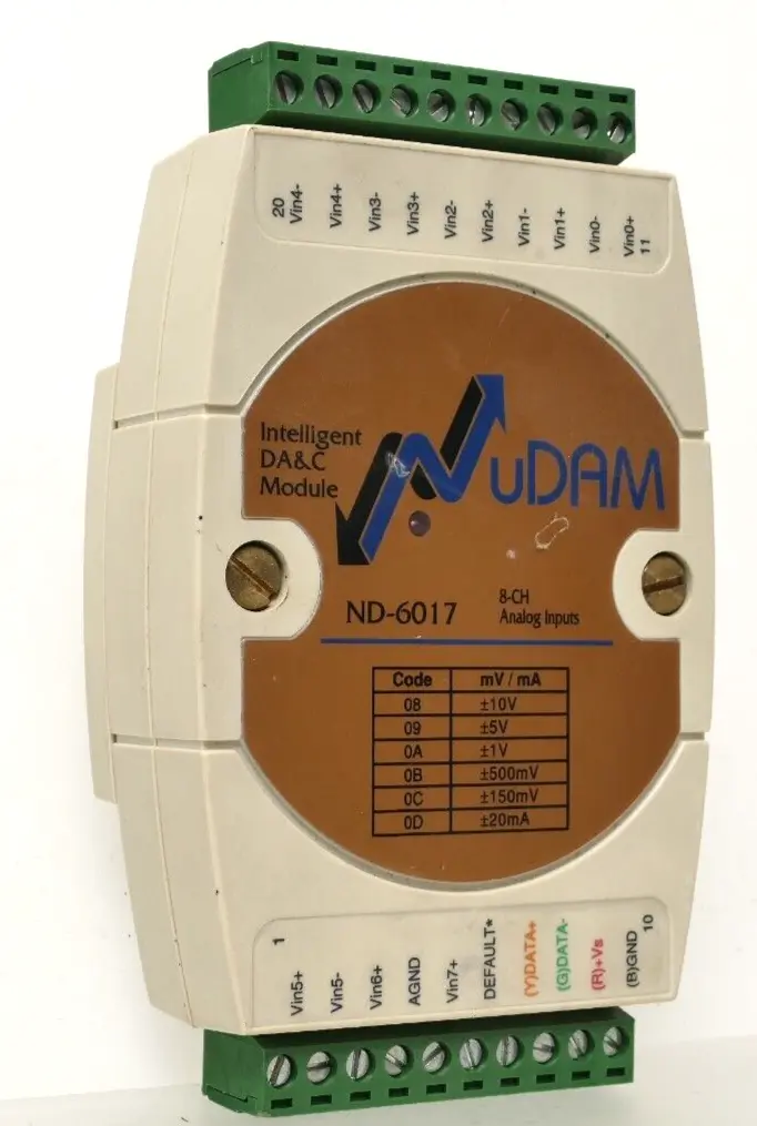 Produktfoto 1 von NuDAM ND-6017 8-Kanal Analog-Eingangs-Modul für Spannung und Strom (ADLINK)
