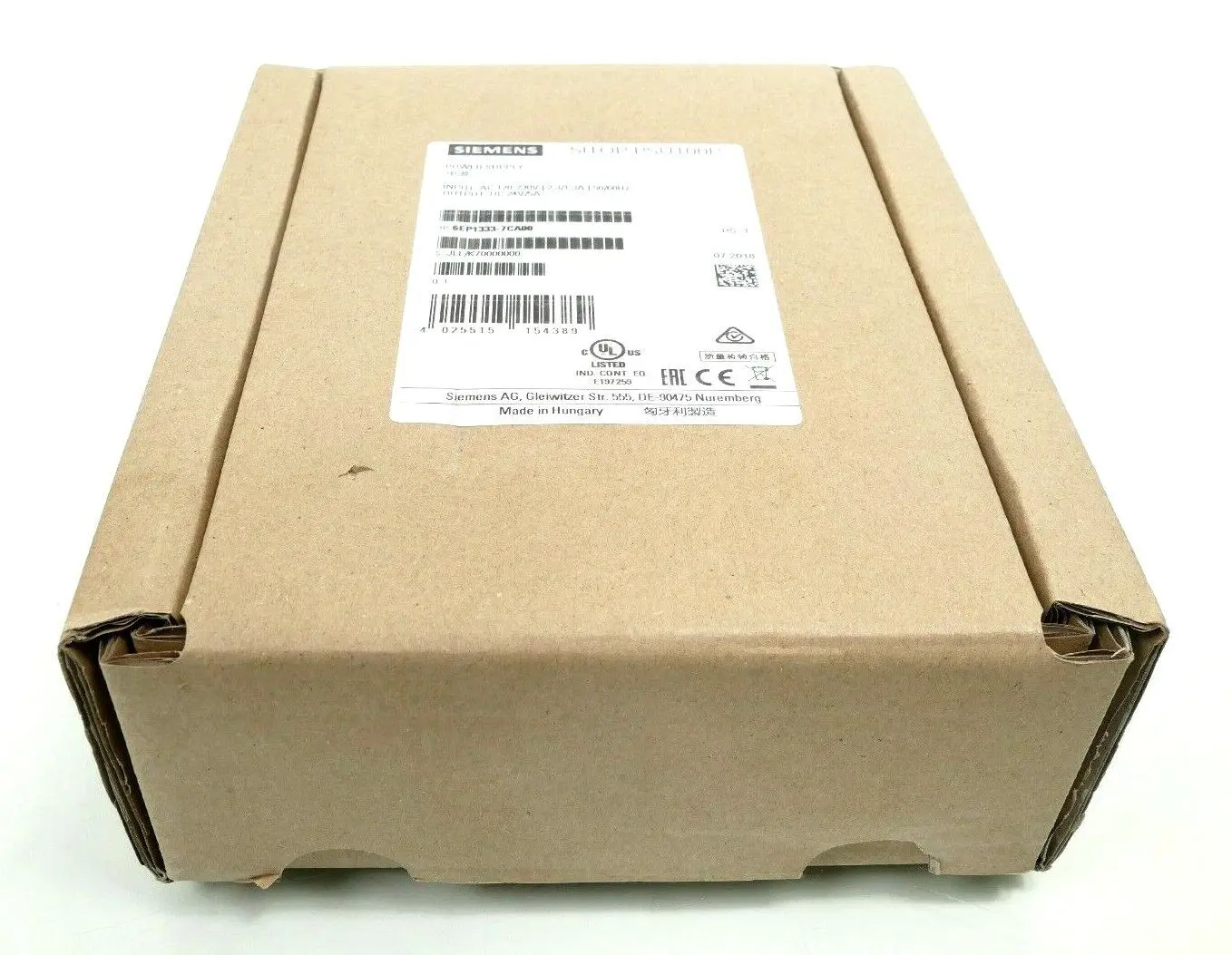 Produktfoto 1 von Siemens SITOP PSU100P Power Supply 6EP1 333-7CA00 | PS:1 | 6EP1333-7CA00