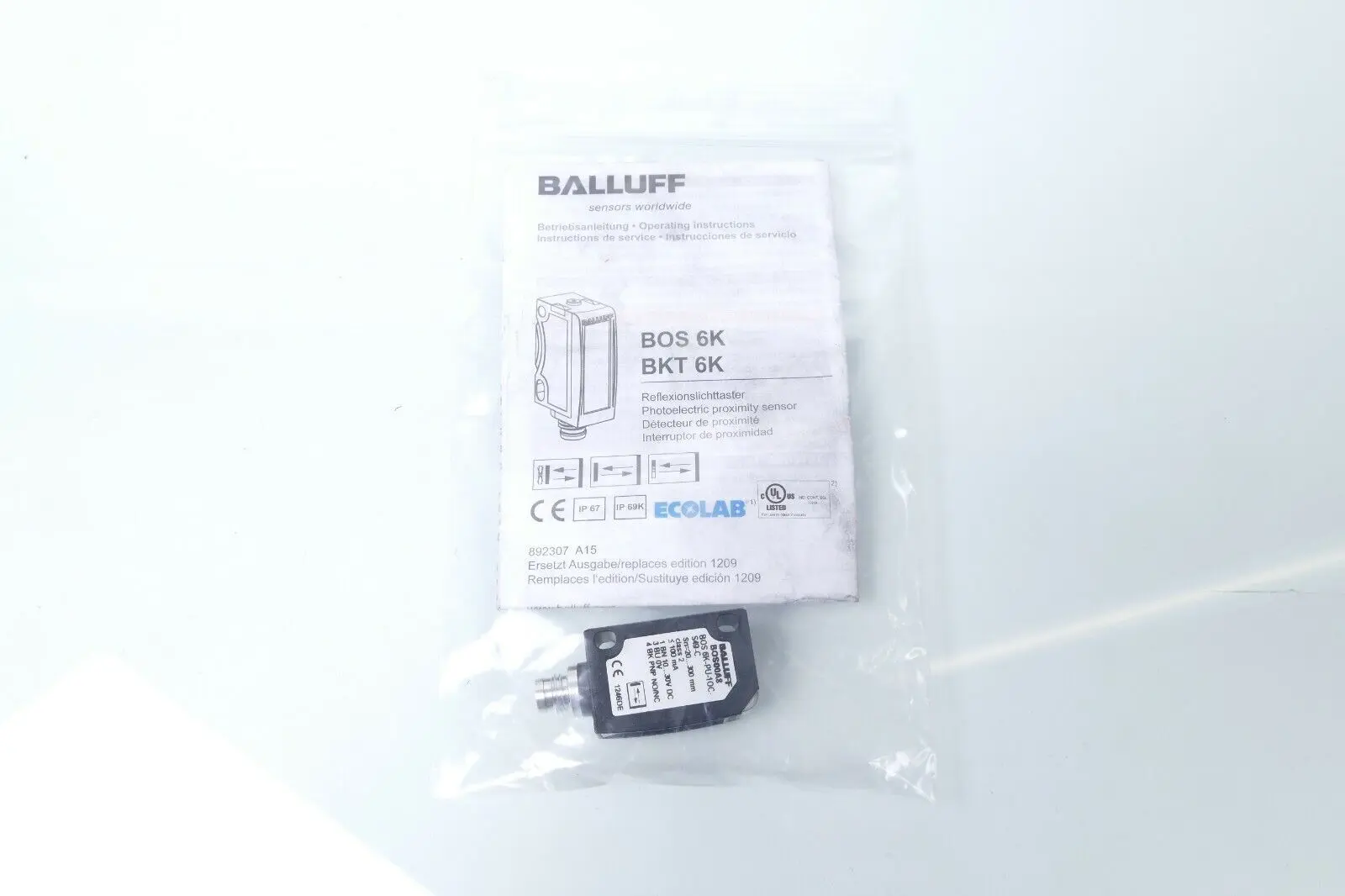 Produktfoto 1 von Balluff Lichttaster BOS00A8 | BOS 6K-PU-1OC-S49-C
