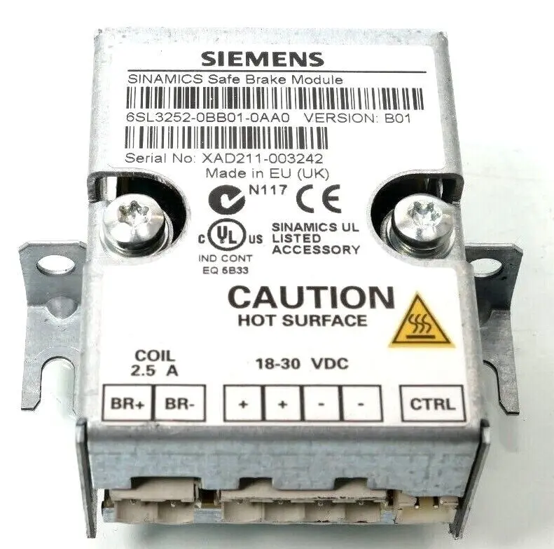 Produktfoto 1 von Siemens SINAMICS Bremsrelais 6SL3 252-0BB01-0AA0 | V: B01 | 6SL3252-0BB01-0AA0