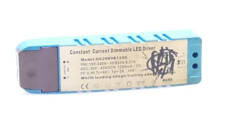 Produktfoto 1 von Constant Current Dimmable LED Driver Netzteil Model GC2889B1200 180-240V-50/60Hz