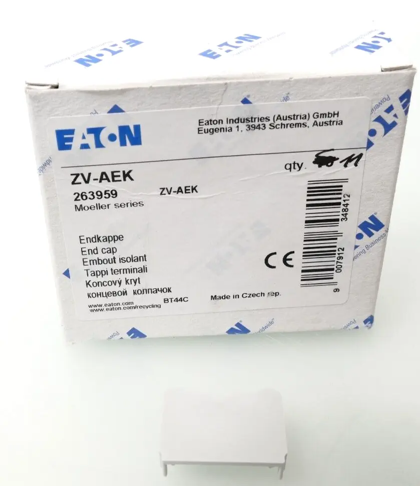 Produktfoto 1 von 11x Eaton Moeller Endkappe ZV-AEK | 263959