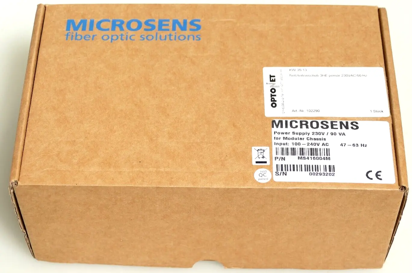 Produktfoto 1 von Microsens MS416004M Power Supply 230V / 90 VA for Modular Chassis