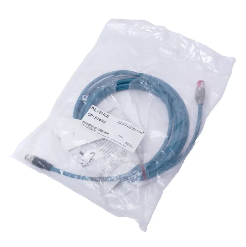 Produktfoto 1 von Keyence Ethernetkabel M12 4-polig/RJ45 5m | OP-87458