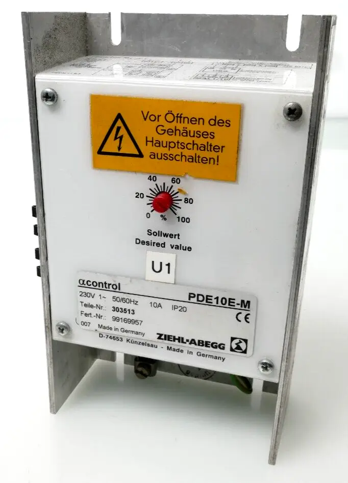 Ziehl-Abegg 303513 Drehzahlregler PDE10E-M