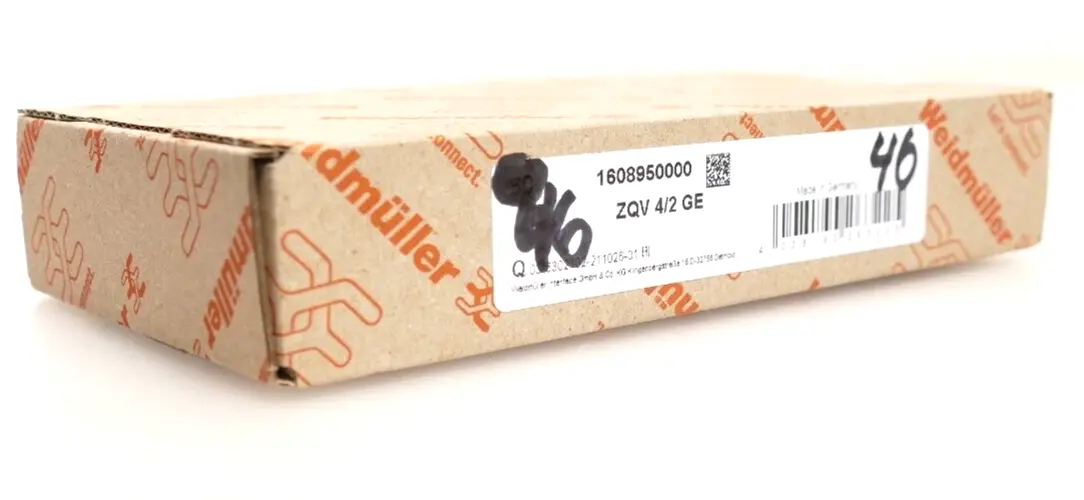 Produktfoto 1 von 46x Weidmüller Querverbinder ZQV 4/2 GE | 1608950000