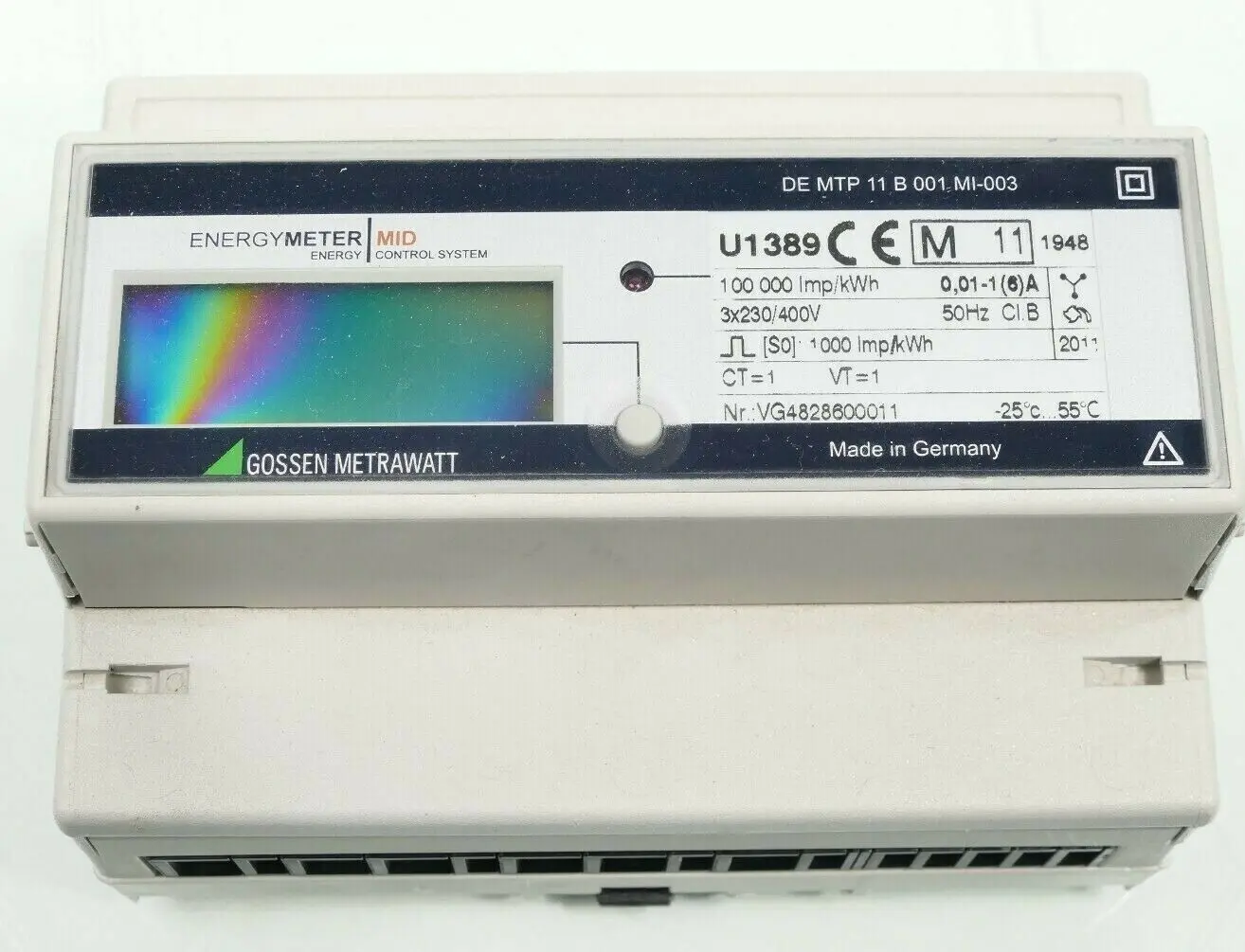 Produktfoto 1 von Gossen Metrawatt EnergyMeter MID U1389  DE MTP 11 B 001 MI-003