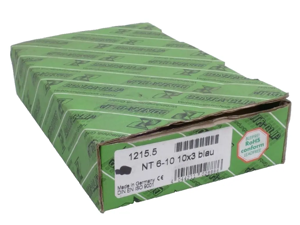 Produktfoto 1 von 50x Contaclip 1215.5 Neutralleiter-Trennklemme | NT 6-10 10x3 Blau