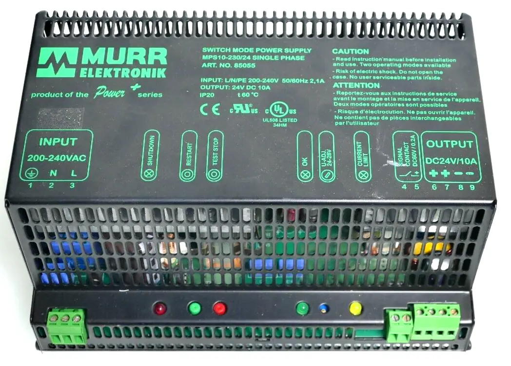 Produktfoto 1 von Murr Elektronik Switch Mode Power Supply MPS10-230/24 | 85055