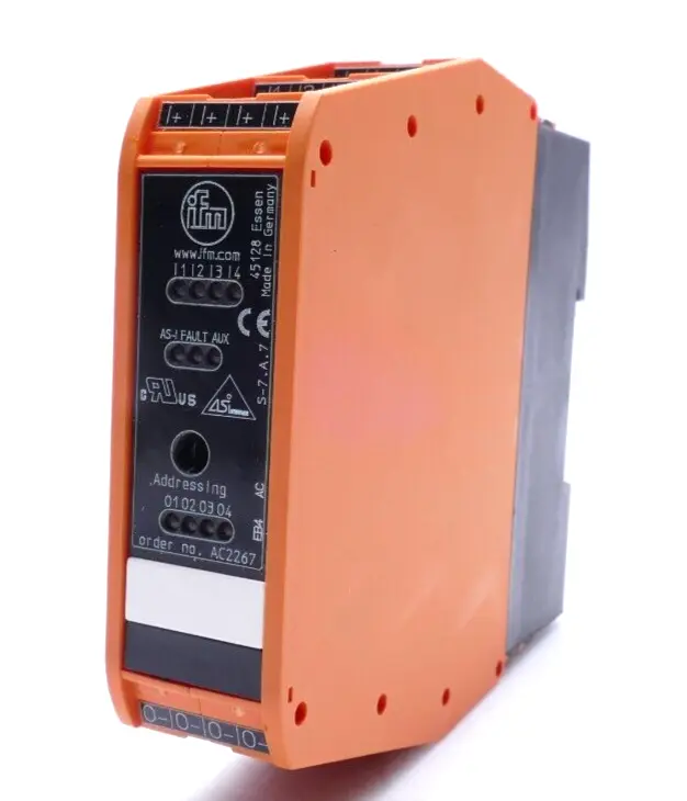 Produktfoto 1 von Ifm AS-Interface Schaltschrankmodul SmartLine25 4DI 4DO T C AUX | AC2267