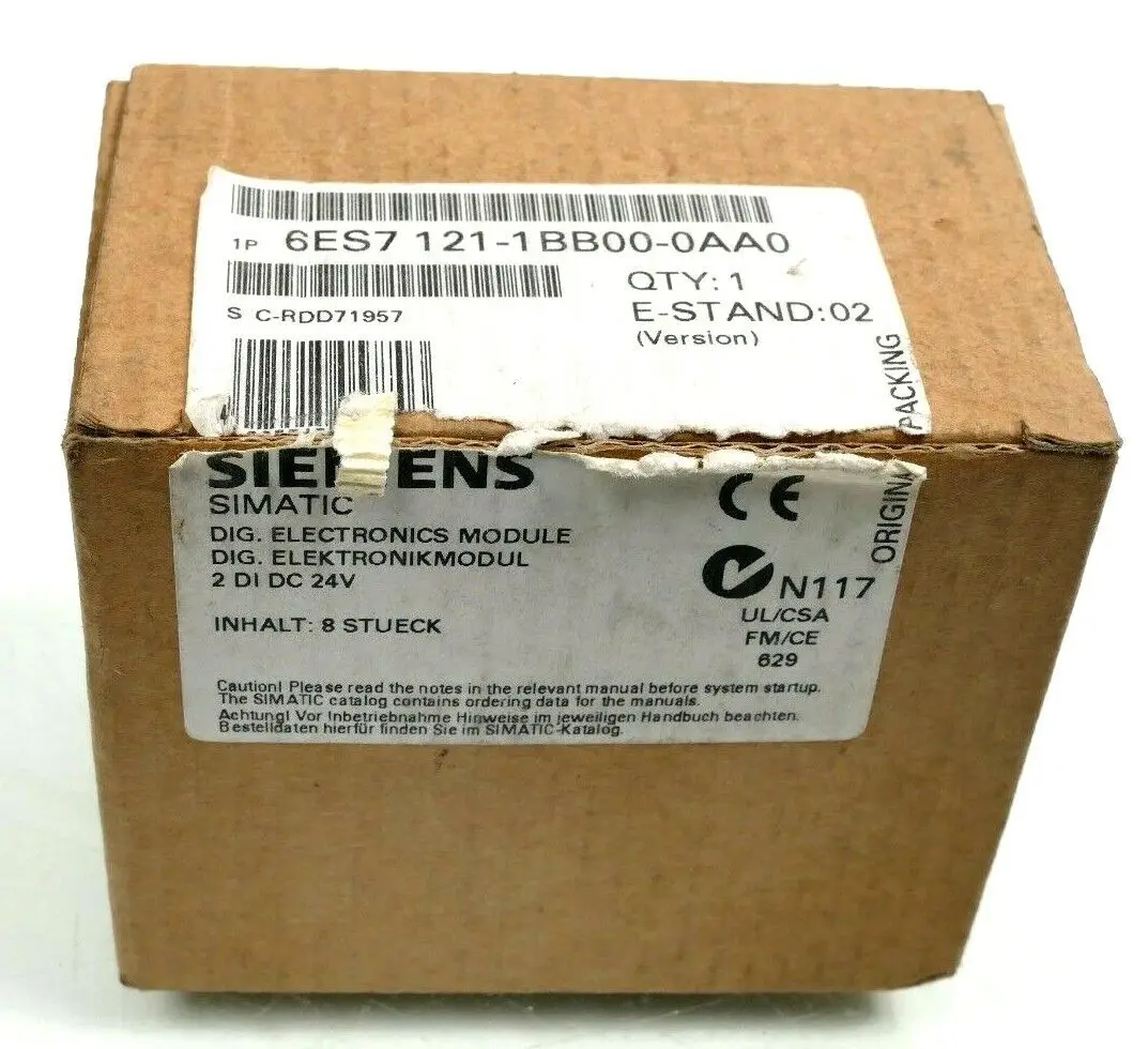 Produktfoto 1 von 8x Siemens SIMATIC SC | 6ES7 121-1BB00-0AA0 | E:02 | 6ES7121-1BB00-0AA0